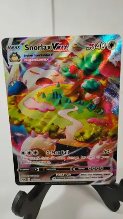 Pokemon TCG Snorlax VMAX 142/202 Full Art Holo Sword Shield NM - Image 1
