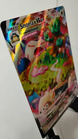 Pokemon TCG Snorlax VMAX 142/202 Full Art Holo Sword Shield NM - Image 3