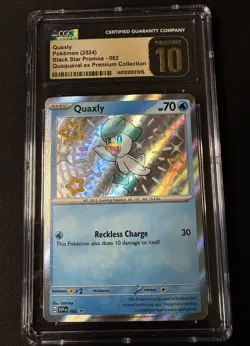 Quaxly Holo Illustration Rare Pokemon TCG Black Star Promo 082 CGC 10 Pristine - Image 1