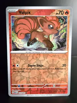 Pokemon TCG - VULPIX - 037/165 - REVERSE HOLO - SCARLET & VIOLET 151 (2023) -NM+ - Image 1