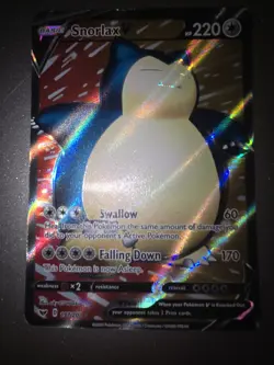Pokemon Snorlax V Ultra Rare Full Art Holo Swsh01 Sword & Shield 197/202 220 HP - Image 1
