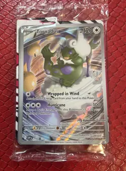 Pokemon TCG Tornadus Pokemon Center Stamp Promo SV210 Sealed - Image 1