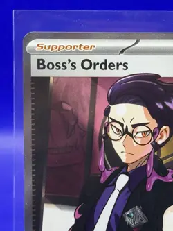 Boss’s Orders 256/217 Ultra Rare Full Art Pokemon TCG Ascended Heroes Trainer - Image 3