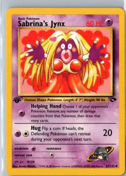SABRINA'S JYNX 57/132 UNCOMMON GYM CHALLENGE POKEMON LP 1st Edition - Image 1