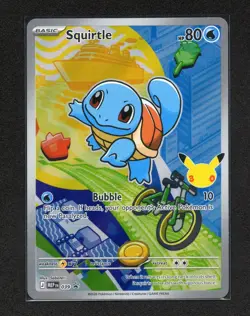 Pokemon Squirtle MEP 039 First Partner 30th Anniversary Black Star Promo - Image 1