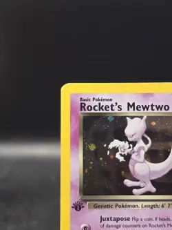 Pokemon TCG Rocket's Mewtwo 14/132 1st Edition Gym Challenge Holo Ultra Rare MP - Image 2