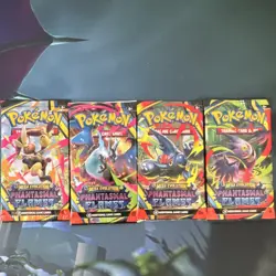 4x Pokemon Mega Evolution Phantasmal Flames Booster Packs English (Full Art Set) - Image 1