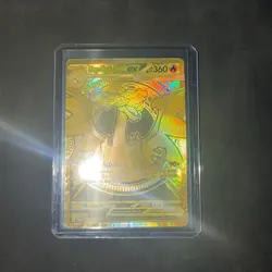 Mega Charizard X ex Gold Hyper Rare 130/094 Pokemon Phantasmal Flames English - Image 1