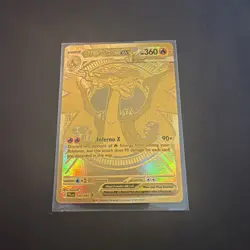 Mega Charizard X ex Gold Hyper Rare 130/094 Pokemon Phantasmal Flames English - Image 2