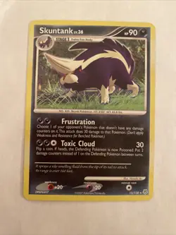 1 x HP Skuntank - 15/130 - Holo Rare - Reverse Holo Diamond & Pearl Pokemon TCG - Image 1