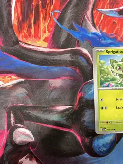 Pokemon Tcg Sprigatito Miscut Error 013/198 Scarlet & Violet Base Set - Image 3