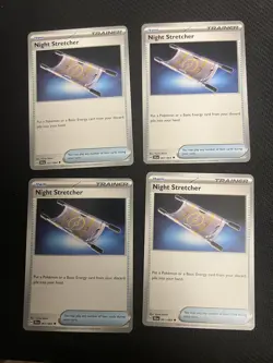 4x Night Stretcher x4 - SV: SFA - 061/064 - Uncommon - Pokemon TCG Playset NM - Image 1