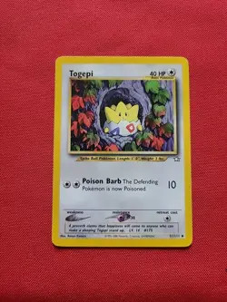 Pokemon: Togepi #51/111 Neo Genesis 2000 Vintage Non-holo - NM / LP+ - L57 - Image 1
