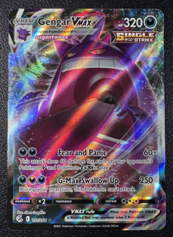 Pokemon Gengar VMAX Ultra Rare Full Art Holo 157/264 Fusion Strike - Image 1