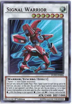Yugioh - Signal Warrior DUPO-EN006 1st Edition - Duel Power - Image 1