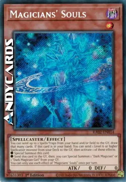 MAGICIANS' SOULS • (Anime Dei Maghi) • Segreta SP • RA02 EN014 • 1Ed • Yugioh! - Image 1