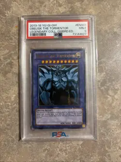 Yu-Gi-Oh! Obelisk The Tormentor LC01-EN001 Legendary Collection PSA 9 MINT - Image 1