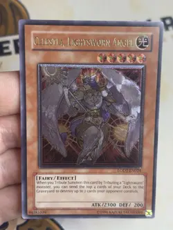 Celestia, Lightsworn Angel LODT-EN024 Ultimate Rare Unlimited YuGiOh! VLP EURO - Image 2