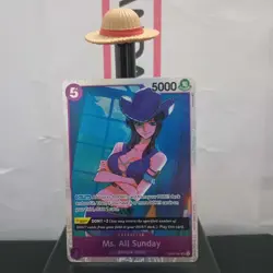 One Piece TCG English OP04-064 Ms. All Sunday Mint Rare Foil - Image 1
