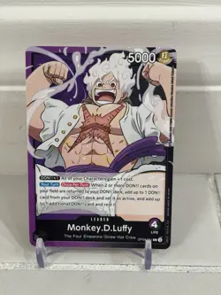 One Piece CCG: Monkey D Luffy Leader OP09-061 Emperors in the New World - Image 1