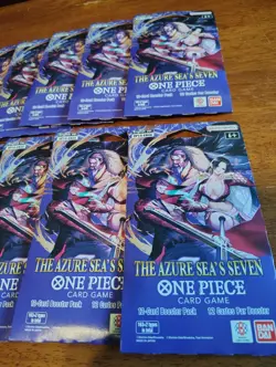 One Piece OP-14 The Azure Sea’s Seven Sleeved Booster Pack X 10 - Image 2