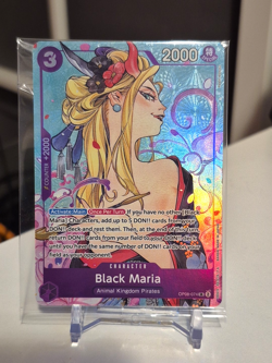 BLACK MARIA OP08-074 SR Full Art One Piece Illustration Box Vol. 2 PROMO SEALED - Image 1