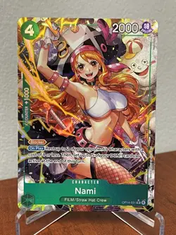 Nami (Alternate Art) OP14-031 The Azure Sea's Seven Foil English NM - Image 1