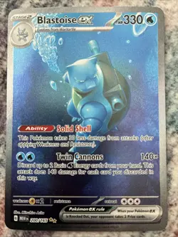 Pokemon TCG Blastoise EX Holo Card 200/165 Scarlet Violet 151 SAR - Image 1