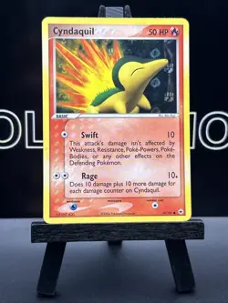 Cyndaquil 59/101 TCG Holo Pokemon Card EX Hidden Legends - Image 2
