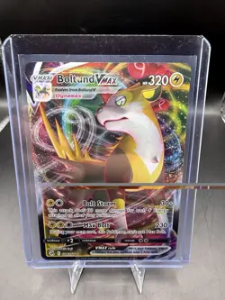 Pokemon TCG Boltund VMAX Fusion Strike Holo Rare Full Art 104/264 - Image 1