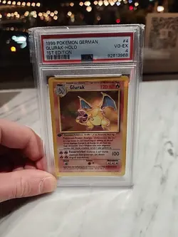 1999 pokemon german 1st edition holo glurak - Image 1