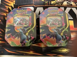 Pokemon TCG Mega Charizard Tin Sealed Booster Box Lot of 5 2022 English - Image 2