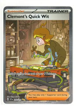Clemonts Quick Wit 243/191 Pokemon Sir Surging Sparks Special Illustration Rare - Image 1