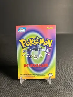 Topps Pokemon Bulbasaur E1 of 12 Foil LP - Image 2