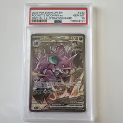 Pokemon TCG PSA 10 Team Rocket's Nidoking EX Destined Rivals 233/182 - Image 1