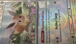 Eevee 74/131 Master Ball Pokemon Prismatic Evolutions NM - Image 2