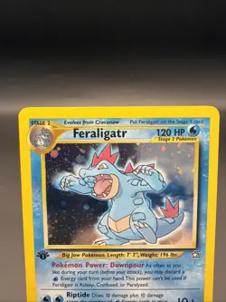 Feraligatr - 1st Edition Holo - 5/111 Neo Genesis - WOTC - Pokemon TCG - 2000 - Image 5