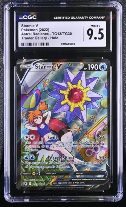 Pokemon Misty's Starmie V TG13 / TG30 Astral Radiance Graded CGC Mint+ 9.5 * - Image 1
