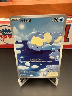 Pokemon Spheal 199/191 Sv08: Surging Sparks Holo Illustration Rare MINT - Image 1