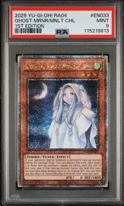 Ghost Mourner & Moonlit Chill *PSA 9* RA04-EN033 * Quarter Century Secret Rare - Image 1