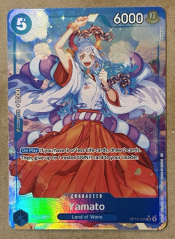 Yamato Foil Carrying On His Will Alternate Art OP13-054 One Piece CCG - Image 2