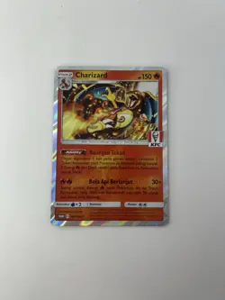 NM - Charizard Pokemon Card Indonesian KFC Promo Rare Holo Edition 181/SM-P - Image 1