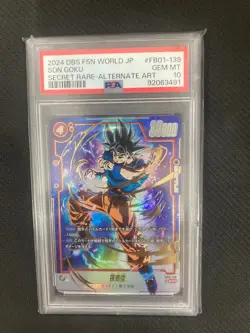 Bandai Dragon Ball Fusion World Son Goku SCR PSA 10 Trading Card Rare - Image 1