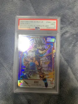 Dragon Ball FB01 139 SCR Parallel Trading Card Goku PSA9 Authentic Rare - Image 1