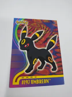 MINT Umbreon 197 Topps 2001 Johto League Champions Rare Pokemon Card Glossy - Image 2