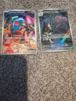 Destined Rivals Team Rocket Pokemon card lot NM mint Wobbuffet and Weezing - Image 1