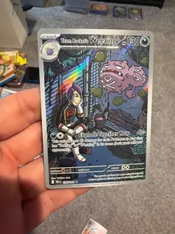 Destined Rivals Team Rocket Pokemon card lot NM mint Wobbuffet and Weezing - Image 4