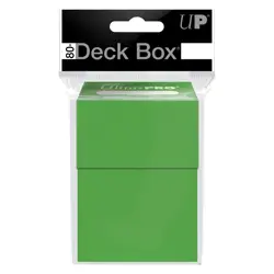 Ultra Pro Deck Box For Gaming Cards LIME GREEN Holds 80+ Sleeved Cards - Image 1