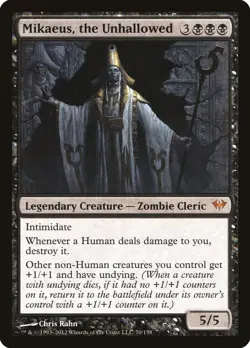 Mikaeus, the Unhallowed Dark Ascension Magic Mythic Rare MTG, English x1 - Image 1