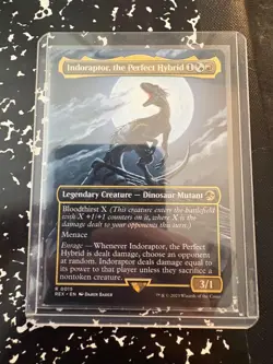 INDORAPTOR, THE PERFECT HYBRID JURASSIC WORLD MAGIC: THE GATHERING NM - Image 1